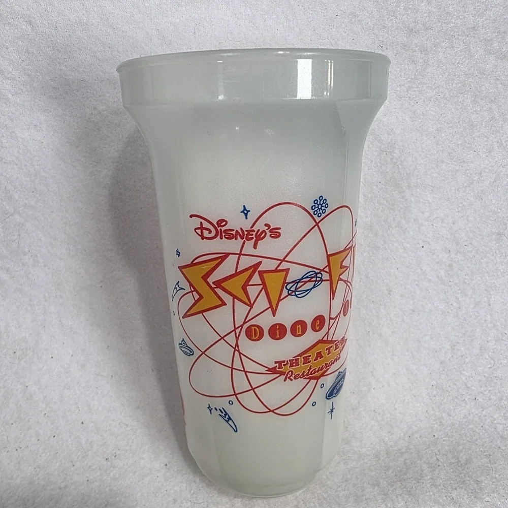 Vintage Disney's Sci-Fi Dine-In Theater Restaurant Glow Coca-Cola Cup USA Made‎